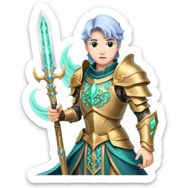mystic knight with eldricth powers sticker