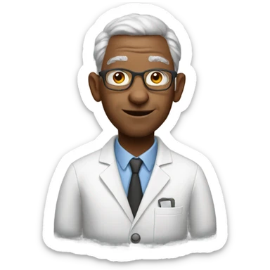 A goat physics professor sticker