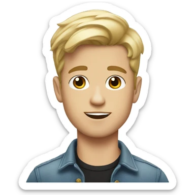 gen z white boy sticker