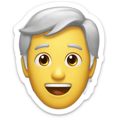 crotte qui tire la langue sticker