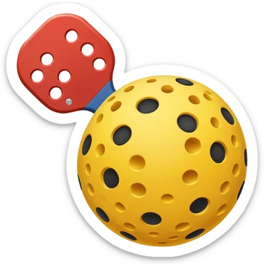 pelota de pickleball sticker