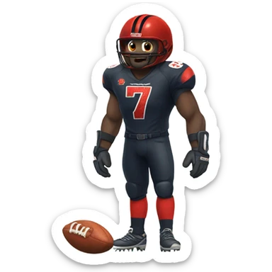 demongutz77 wearing cleats sticker