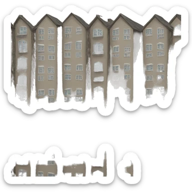 collectively built housing sticker