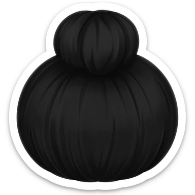 Moño negro de luto sticker
