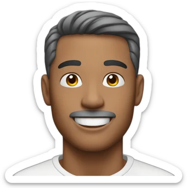 man vibing with airpods in sticker