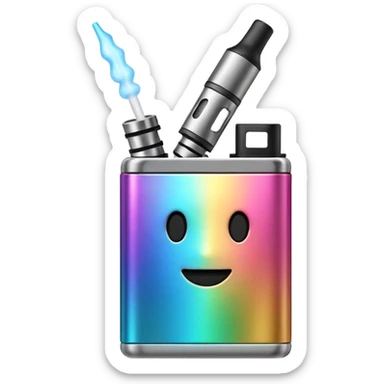 Make a vape emoji sticker
