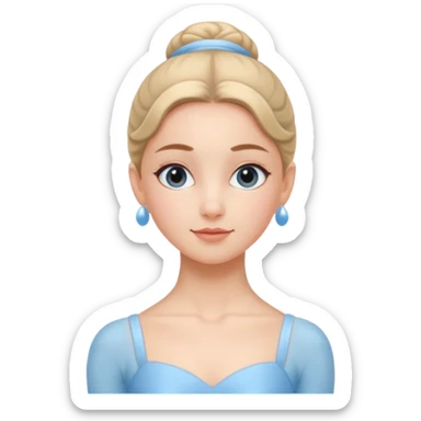 Blue Suit – Calm
 Ballerina in sky-blue suit, relaxed face, soft gentle expression.
















































 sticker