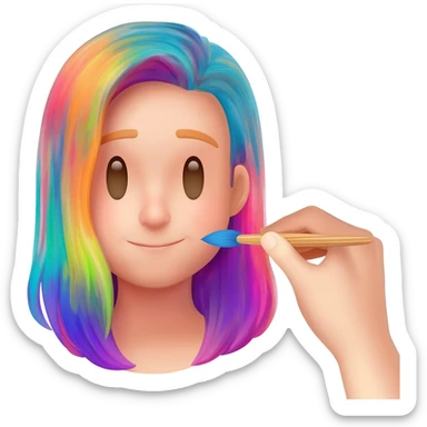 My personalised image with colour playing sticker