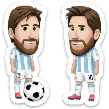 Messi équipe d'Argentine sticker