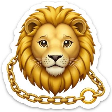 Chains and a lion sticker