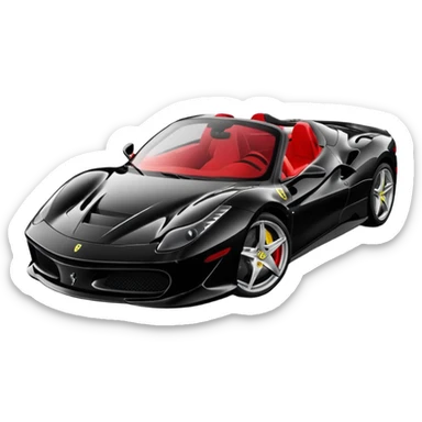 black farari car koli si change kar do sticker