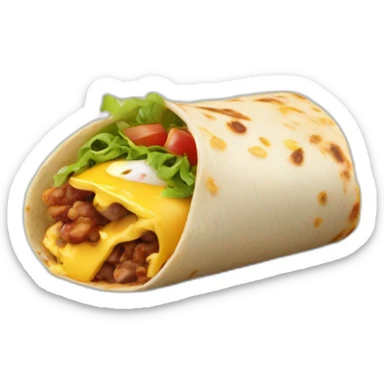 breakfast burrito sticker