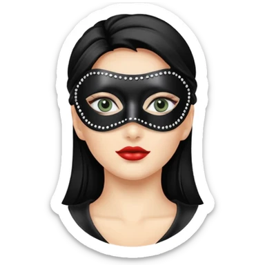 Domino eye mask sticker