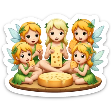 Fairies eat sticker