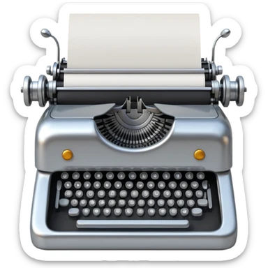 robot typewriter emoji sticker