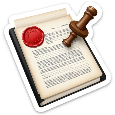 Courtroom Items, Legal Document – official case file or contract

 sticker