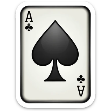 Club Symbol (♣) like poker card  sticker