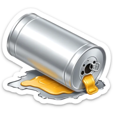 beer can lying on the ground sticker