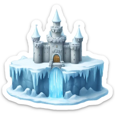 fancy ice castle sticker