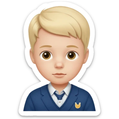 A preppy newborn sticker