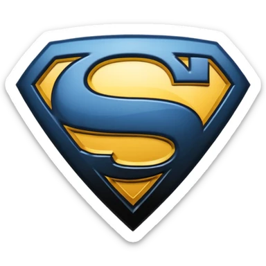 Superman Symbol batman v superman black sticker