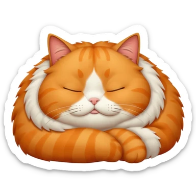Fat cat sticker