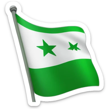 Green syria flag sticker
