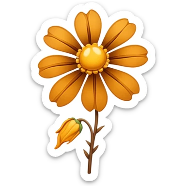 wilted flower sticker