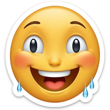 laughing face with tears of joy sticker