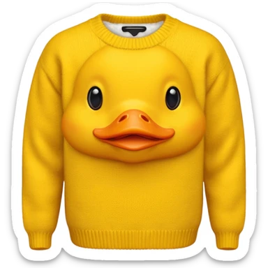 sweaters with ducks sticker