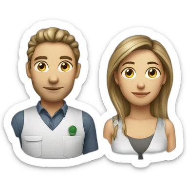 working 2 jobs in paralel  sticker