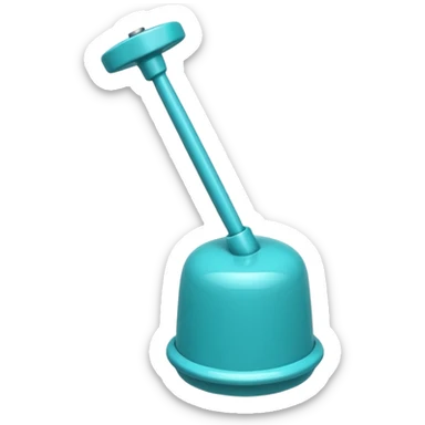 turquoise plunger sticker