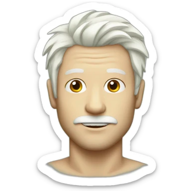 irish man with bleach hair sticker