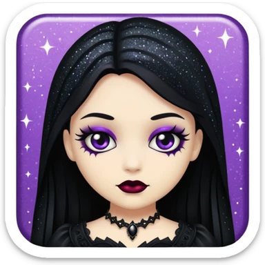 Glitter dark romance sticker