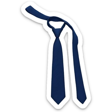 dark blue realistic tie sticker