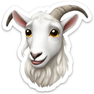 Crying goat sticker
