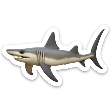 hammerhead shark skeleton sticker