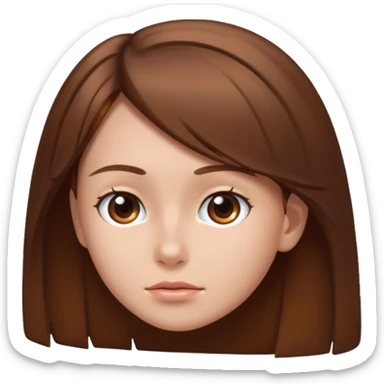 Person faced away looking behind them sticker