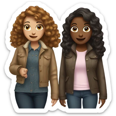 2 girlfriends  sticker