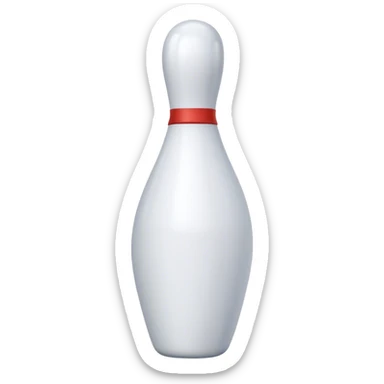 a bowling pin sticker