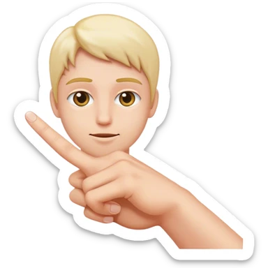 Hand holding a second hand’s finger sticker