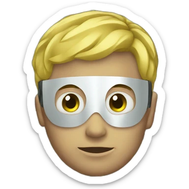 Boy masked with lot of money sticker