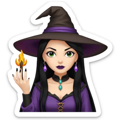 Slay baddie witch with manicure sticker