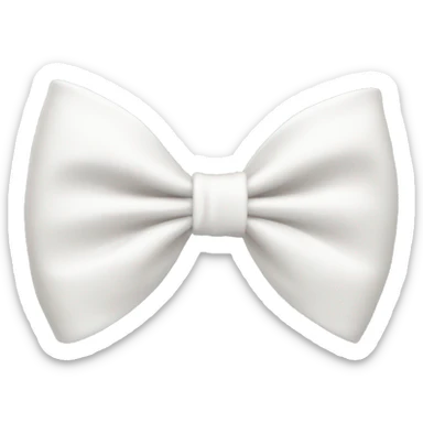 white bow sticker