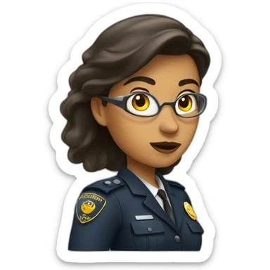 security agent woman sticker