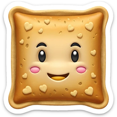 un tas de crackers carré aux graines sticker