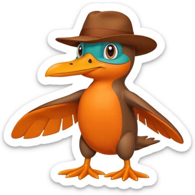 Perry the platypus sticker