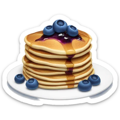 Blueberry pancakes  sticker