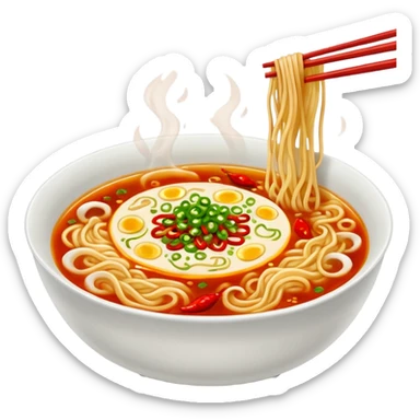 Spicy ramen sticker
