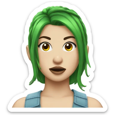 Green brat Charlie xcx sticker